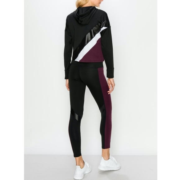 BUNDLE Color Block Hoodie jacket/leggings - Picture 5 of 8